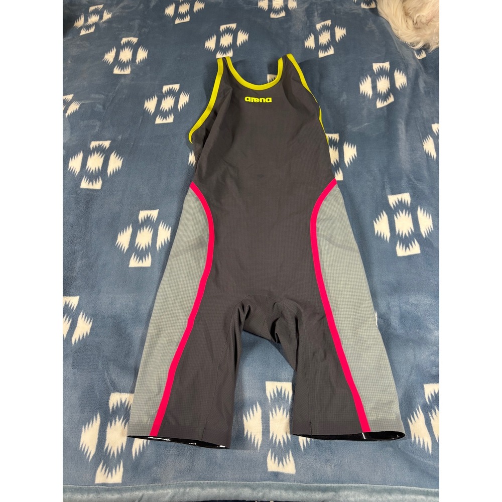 Arena Powerskin Carbon Air 2 Women Grey Pink Technical Racing Swimsuit Kneeskin